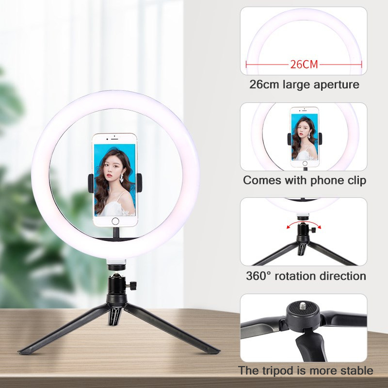 26cm 10-calowy pierścień LED d – Photography Lighting Tool recenzja i cena